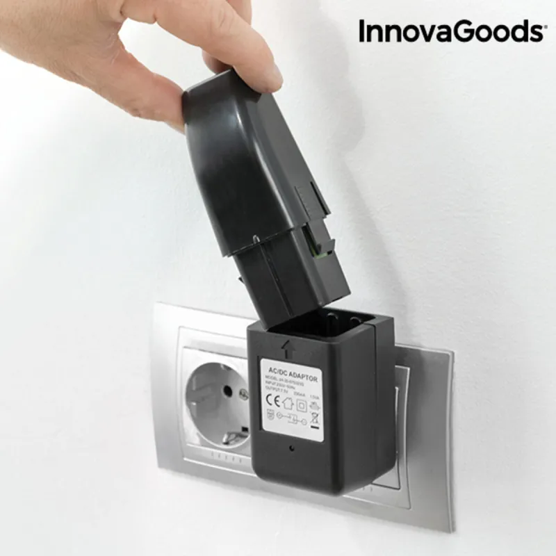 Прямоугольная Электрошвабра InnovaGoods 7,2 В 700 мA/ч Черно-Серая